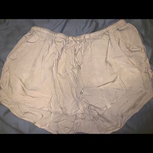 Light pink flowy shorts